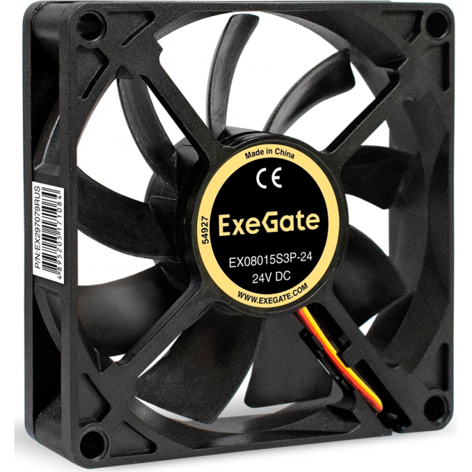 Вентилятор 24В DC EXEGATE EX08015S3P-24 EX297079RUS Вентилятор 24В DC EXEGATE EX08015S3P-24 EX297079RUS